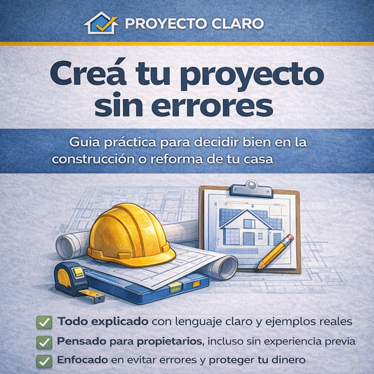 Creá tu proyecto sin errores_Guía práctica para decidir bien en la construcción o reforma de tu casa.